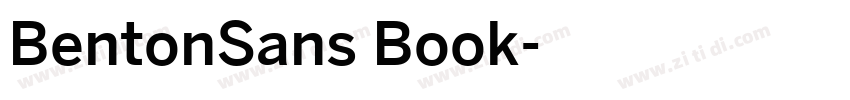 BentonSans Book字体转换